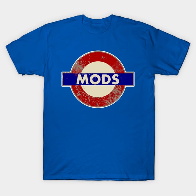 MODS METRO SIGN T-Shirt by KARMADESIGNER T-SHIRT SHOP